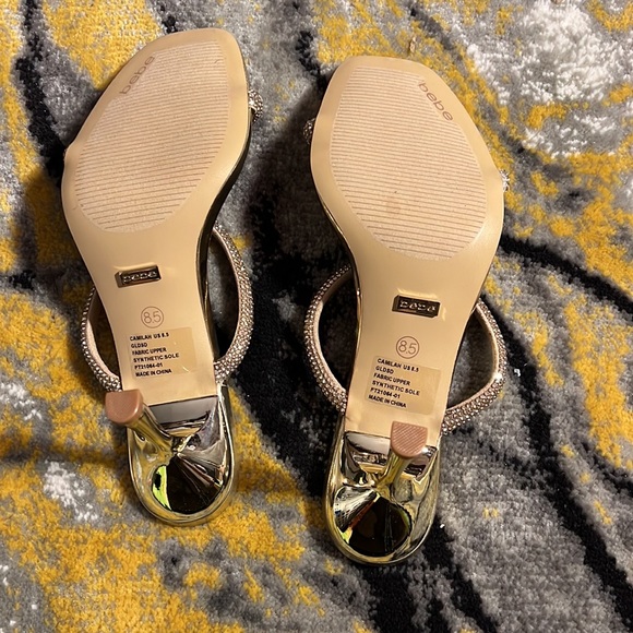 bebe stiletto sandals Dazzle up your party Size 8.5 - Picture 4 of 5